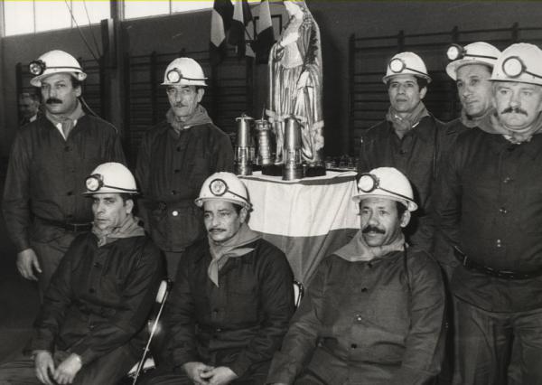 Mineurs célébrant la Saint-Barbe, 1985