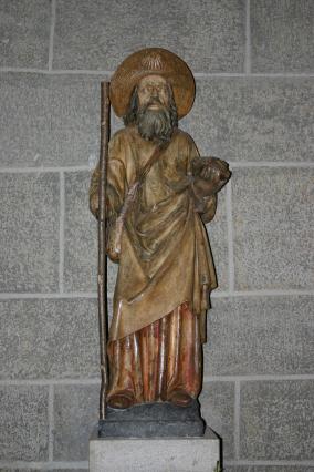 Statue de saint Jacques dans la cathédrale du Puy-en-Velay