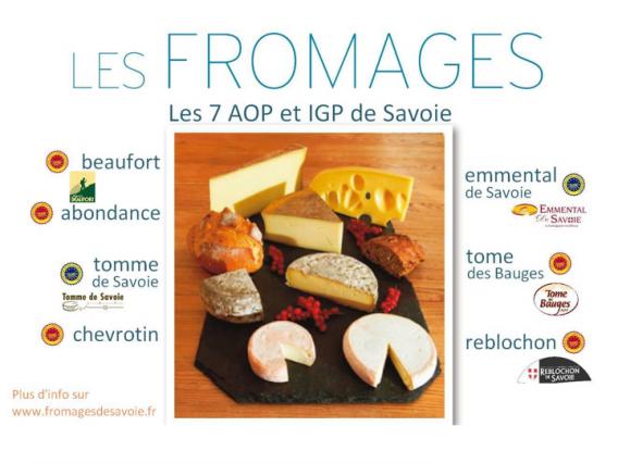 Fromages AOP et IGP Savoie
