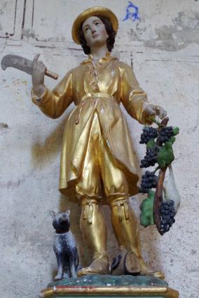 Statue de saint Verny dans l'église de Bansat
