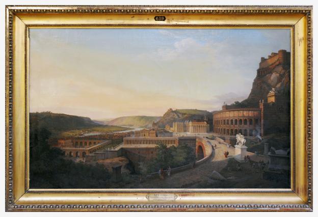 Etienne Rey, Vue de Vienne romaine, 1860, Musée des Beaux-Arts et d'archéologie, Vienne