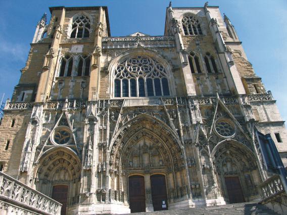 Façade ouest de l'ancienne cathédrale Saint-Maurice, Vienne
